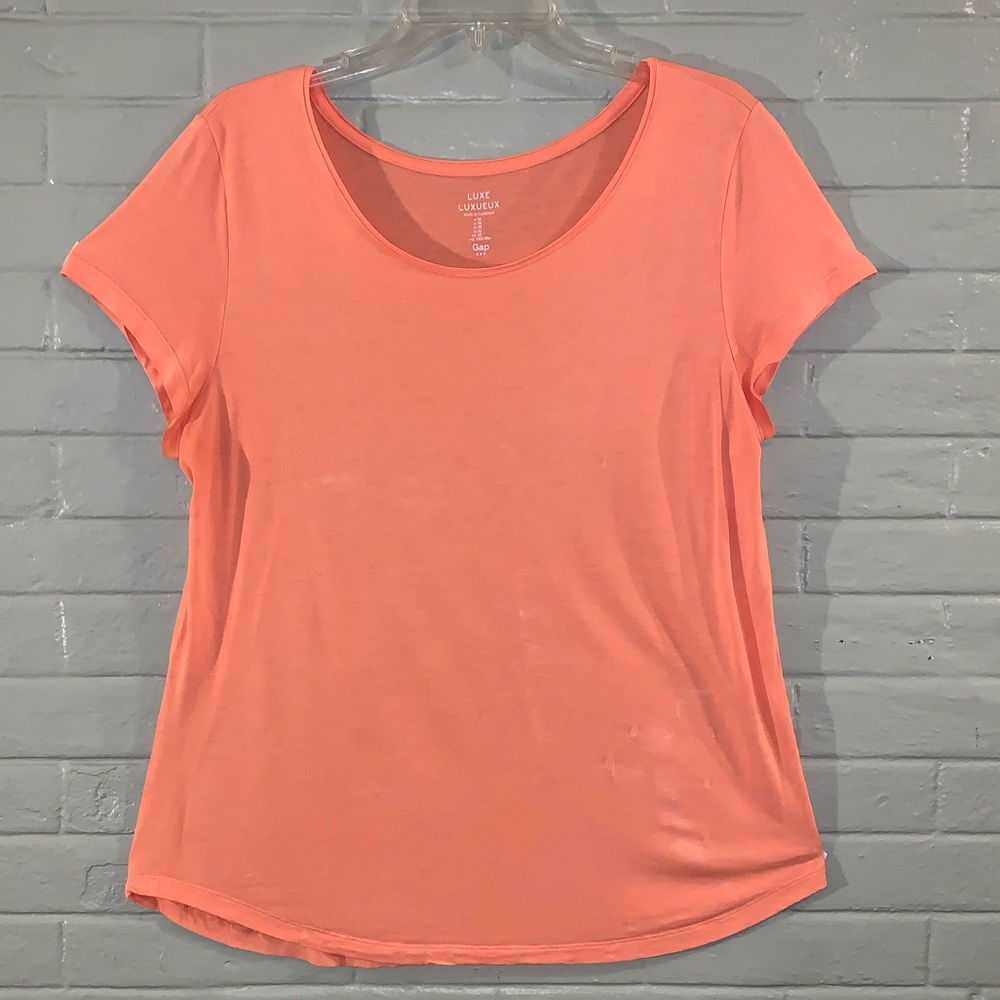 Medium Gap Light Peach Loose Fit Boyfriend Tee